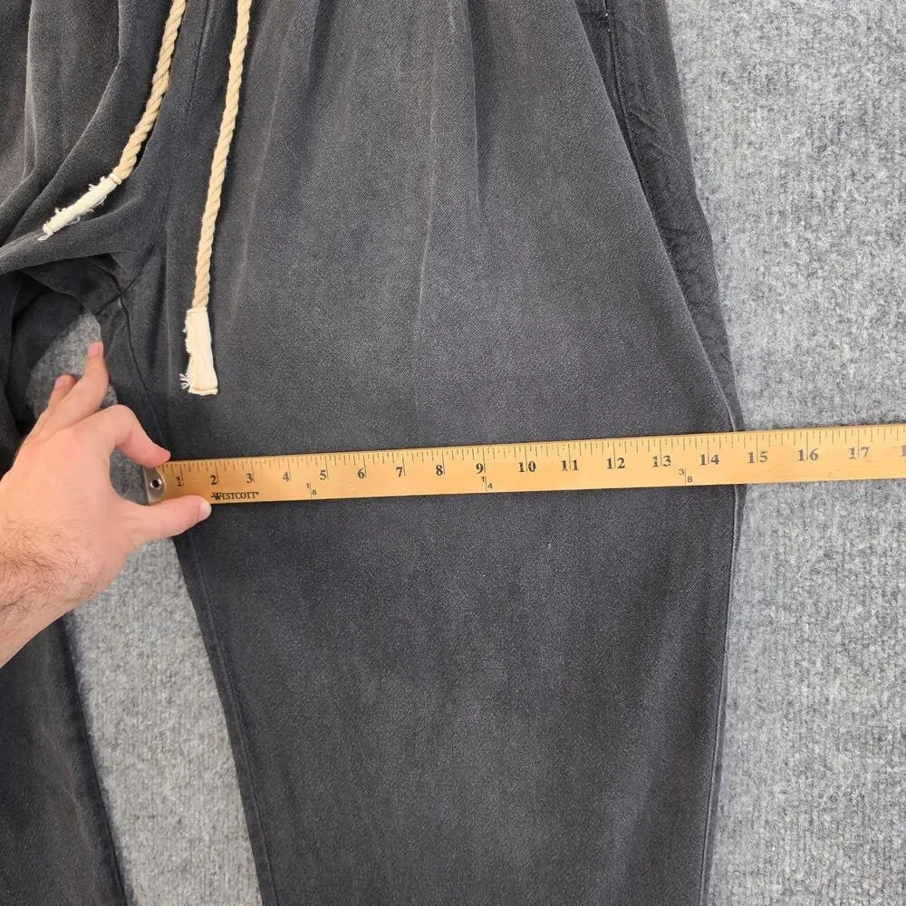 Dr. Collectors Pants Men Medium Teddy Forever Pleated Gray Linen Sweatpants USA